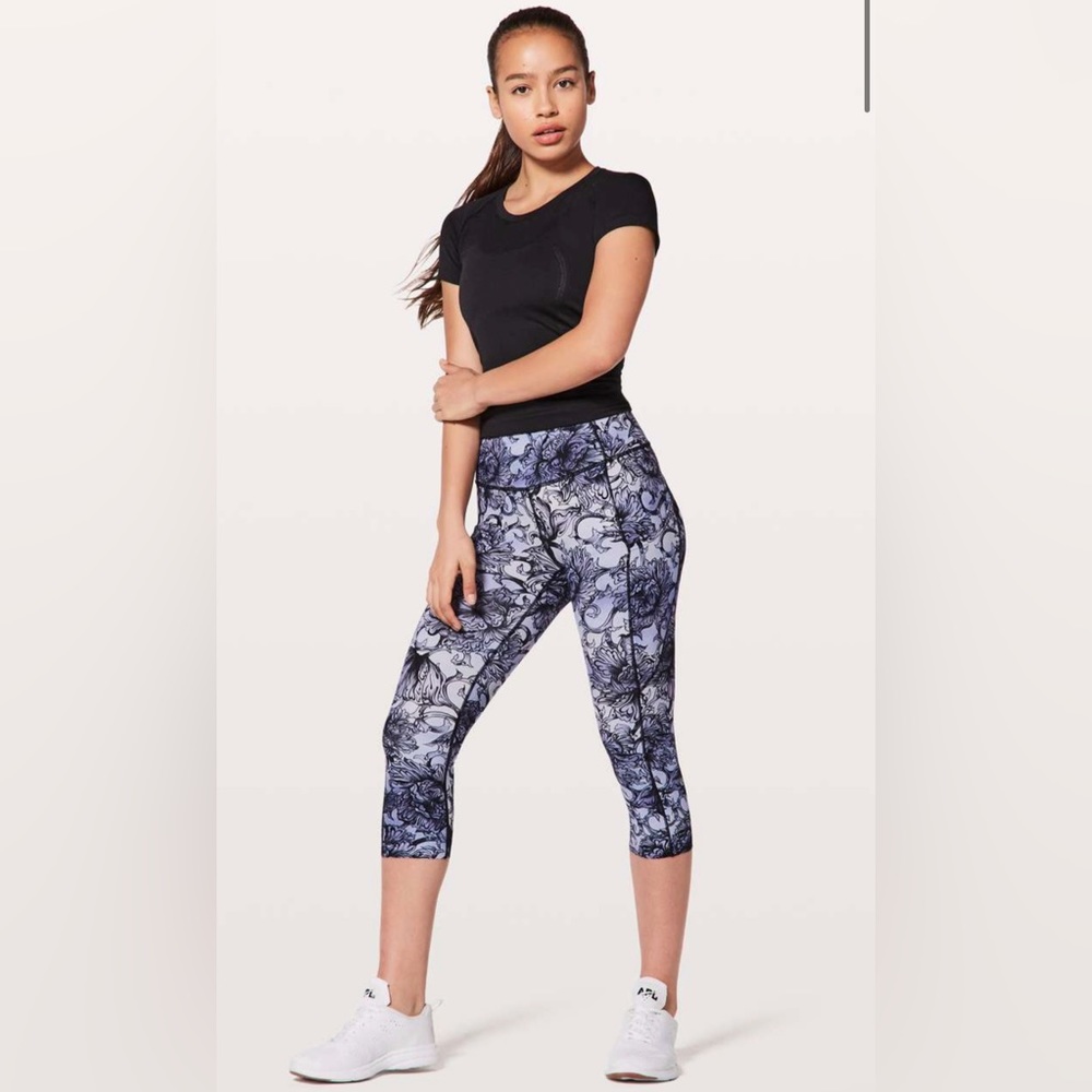 Lululemon Fast & Free Crop II Leggings Nulux 19" size 6